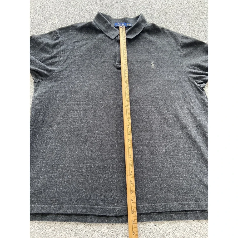 Polo Ralph Lauren Polo Shirt Mens Size 2XB Black Cotton Stretch Soft Casual